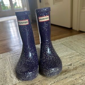 Hunter Rainboots - purple glitter